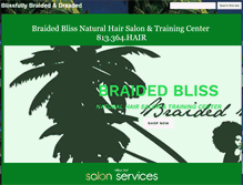 Tablet Screenshot of braidedbliss.com